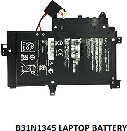 SOLUTIONS-365 COMPATIBLE B31N1345 BATTERY FOR ASUS TRANSFORMER BOOK FLIP TP500LN-DN064H 3 Cell Laptop Battery