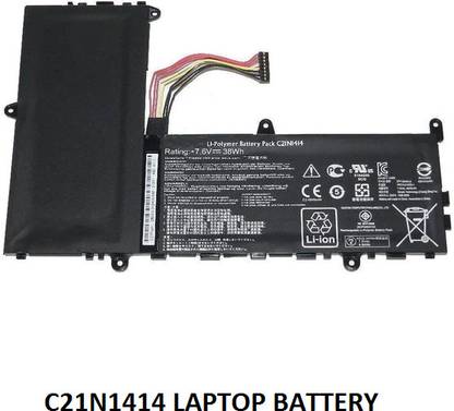 SOLUTIONS-365 COMPATIBLE C21N1414 BATTERY FOR ASUS EEEBOOK F205TA,F205TA-FD0015BS,X205TA-FD0060TS SERIES 3 Cell Laptop Battery