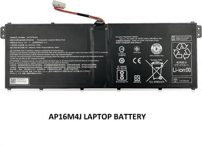 SOLUTIONS-365 COMPATIBLE ACER AP16M4J LAPTOP BATTERY A114-32-C2X1 A315-41-R9RC ASPIRE 3 A315-22 ASPIRE 3 A315-41-R7SB ASPIRE 3 A315-42 ASPIRE 3 A315-42-R7N2, N17Q4 3 Cell Laptop Battery