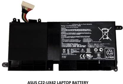 SOLUTIONS-365 COMPATIBLE C22-UX42 BATTERY FOR Asus Zenbook UX42A, Zenbook UX42VS 3 Cell Laptop Battery