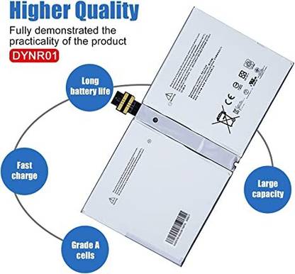 HYBRID STORE DYNR01 G3HTA027H Laptop Battery Compatible with Microsoft Surface Pro 4 1724 Tablet G3HTA026H 7.5V 38.2Wh 5087mAh 3 Cell Laptop Battery