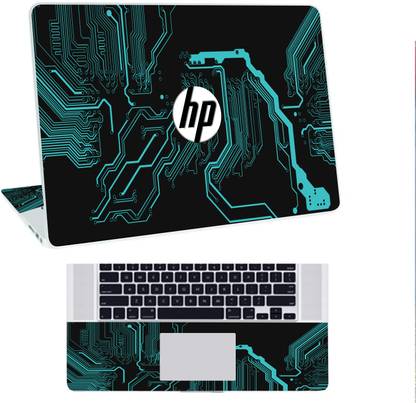 Inkykart Pattern H5 Top+Wrist Pad Vinyl Laptop Skin/Sticker/Cover vinyl Laptop Skin Compatible for 17.3 inch
