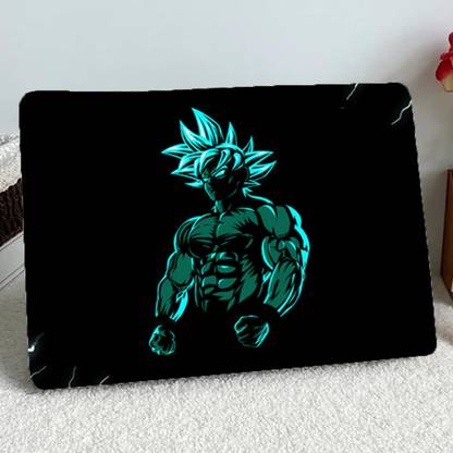 Replix Vinyl Goku Anime Laptop Skin Vinyl Reusable Laptop Skin Compatible for 15.6 inch