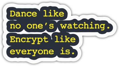 woopme Dance like no ones watching encrypt like everyone is Laptop Trackpad Vinyl Laptop Skin Compatible for 15.6 inch