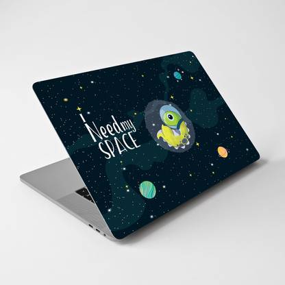 Unique Graphics I Need Space Skin for Laptops Upto 15.6 Inch (HD Quality) Vinyl Reusable Laptop Skin Compatible for 15.6 inch