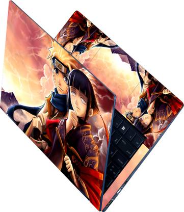 Anweshas Full Body Laptop Skin Fits Size Upto 15.6 Inches - Anime Naruto and Hinata Self Adhesive Vinyl Reusable Laptop Skin Compatible for 15.6 inch