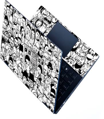 Techfit Laptop Skin Full Panel for 15.6 inch - Legends Never Die - Rappers Self Adhesive Vinyl Laptop Decal 15.6
