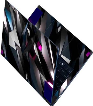 Flipkart SmartBuy Full Body Laptop Skin for Laptops Upto 15.6 Inch - Shattered Reflections HD Sticker No Residue Removable Self Adhesive Vinyl Reusable Laptop Skin Compatible for 15.6 inch