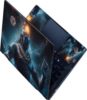 SCOTLON All Panel Lord Shiva Mudra_Premium Laptop Skin Vinyl Laptop Decal 15.6