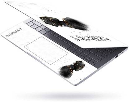 Flipkart SmartBuy Full Body Laptop Skin and Mouse Pad Combo - Wakanda Forever Shadow Panther Elite No Residue Removable Self Adhesive Vinyl Reusable Laptop Skin Compatible for 15.6 inch