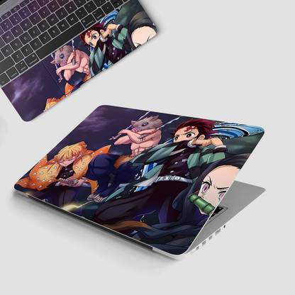 Yuckquee Demon Slayer Anime Full Body Vinyl Laptop Skin 13.3 P-27 Vinyl Laptop Skin Compatible for 13.3 inch