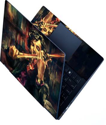 dzazner HD Printed Full Panel Laptop Skin Sticker Vinyl Fits Size Up to 15 inches No Residue, Bubble Free - Sherlock Holmes Art Self Adhesive Vinyl Reusable Laptop Skin Compatible for 15.6 inch