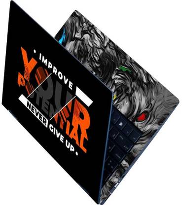 Flipkart SmartBuy Full Body Laptop Skin Sticker - Improve Your Potential Self Adhesive Vinyl Laptop Skin Compatible for 15.6 inch