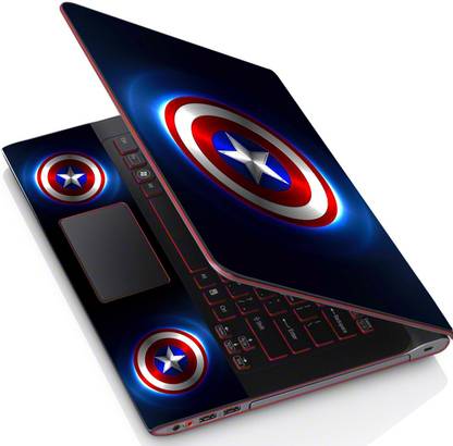 POINT ART HQ Laptop Skin Decal Sticker Vinyl Fits Size Bubble Free � Captain America Vinyl Laptop Decal 15.6