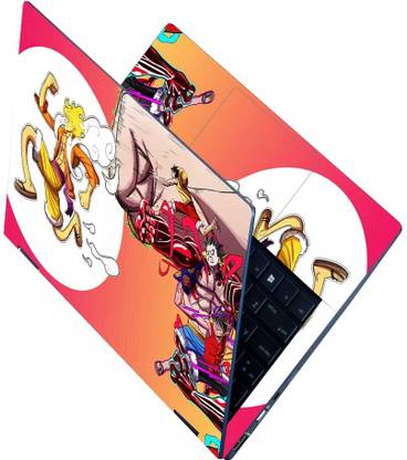 Flipkart SmartBuy Full Body Laptop Skin Sticker - Anime Sun God Nika Luffy Self Adhesive Vinyl Laptop Skin Compatible for 15.6 inch