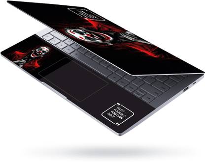 Flipkart SmartBuy Full Body Laptop Skin and Mouse Pad Combo - Joker Laughing Trust Yourself Quote No Residue Removable Self Adhesive Vinyl Reusable Laptop Skin Compatible for 15.6 inch