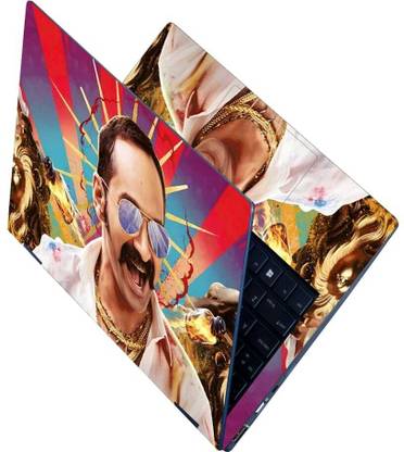 Flipkart SmartBuy Full Body Laptop Skin for Laptops Upto 15.6 Inch - Ranga AV2 HD Sticker No Residue Removable Self Adhesive Vinyl Reusable Laptop Skin Compatible for 15.6 inch