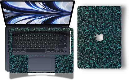 WRAPIFY Macbook Air M2 2022 Precut DIY Skin for Lid and Palmrest (SS13) Vinyl Laptop Skin Compatible for 15 inch