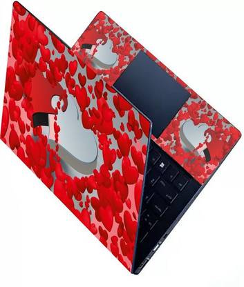 KALARKARI Laptop Skin love heart rose skin Premium matte finish vinyl HD printed Easy to Install Laptop Skin/Sticker/Vinyl/Cover for all size laptops upto 15.5 inch vinyl Laptop Skin Compatible for 15.6 inch