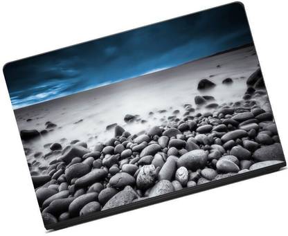Anweshas Printed on 3M Vinyl, Premium Quality, HD, UV Printed, Laminated, Bubble Free, Scratchproof, Washable, Easy to Install Laptop Skin/Sticker/Vinyl/Cover for 13.1, 13.3, 14.1, 14.4, 15.1, 15.6 inches (Sea Pebbles) Self Adhesive Vinyl Laptop Decal 15.6