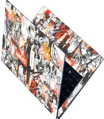 Anweshas Full Body Laptop Skin Sticker Fits Size Upto 15.6 inches - Naruto Uzumaki Self Adhesive Vinyl Reusable Laptop Skin Compatible for 15.6 inch