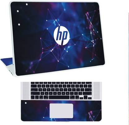 Inkykart Pattern H3 Top+Wrist Pad Vinyl Laptop Skin/Sticker/Cover vinyl Laptop Skin Compatible for 15.6 inch