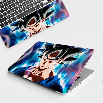 Fusion City Ultra Instinct Goku Full Body Laptop Skin Fits Upto Size 15.6 Inches PVC Vinyl Laptop Decal 15.6