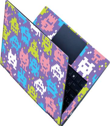 SCOTLON _All Panel_Pixel design pattern_ Vinyl Laptop Skin Compatible for 15.5 inch