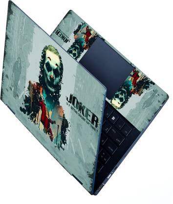 dzazner HD Printed Full Panel Laptop Skin Sticker Vinyl Fits Size Upto 15 inches No Residue, Bubble Free - Joker Crazier Self Adhesive Vinyl Laptop Decal 15.6