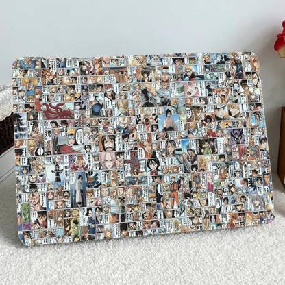 Replix Manga Anime Vinyl Laptop Skin with Free Sticker Compatible for All Laptops Vinyl Reusable Laptop Skin Compatible for 15.6 inch
