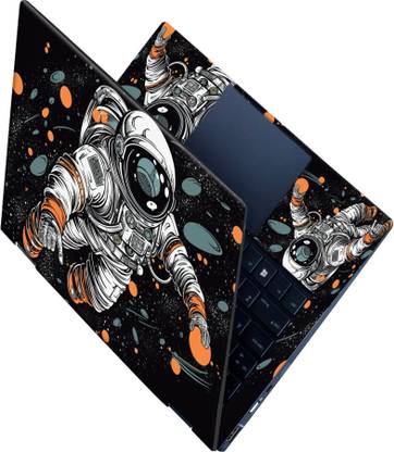 SCOTLON All Panel_Astronaut floating on space_Premium Laptop Skin Vinyl Laptop Skin Compatible for 15.6 inch