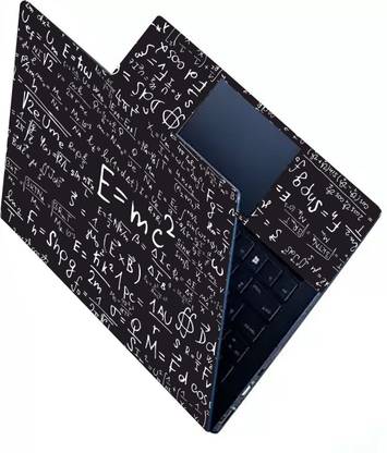 KALARKARI Laptop Skin E=MC Squire? Premium vinyl HD printed Easy to Install Laptop Skin/Sticker/Vinyl/Cover for all size laptops upto 15.6 inch vinyl Laptop Decal 15.6