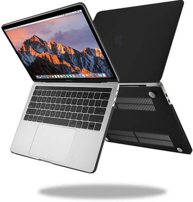 Etzin Newest Mac Book Pro 13 2018 2017 2016 Black(EPL-091CC) Hard Shell Case Reusable Laptop Skin Compatible for 13 inch