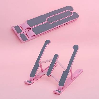 Offtrot 2 LP STAND COMBO2 Plastic Desk Stand Rotatable Laptop Stand Compatible with 26 - 35 cm Laptops