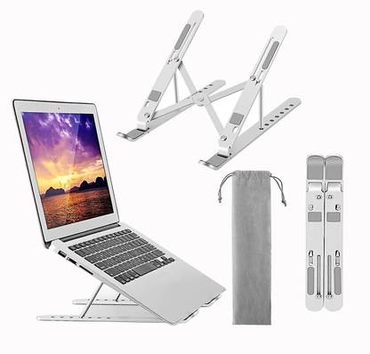 Newcastle ALUMINIUM LAPTOP STAND Floor -Desktop Laptop Stand_127 Aluminium Floor and Desk Stand Laptop Stand with Adjustable Height Compatible with Universal Laptops