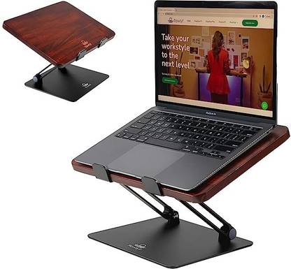 FLOWLYF Wooden Laptop & Book Stand Riser Wooden Laptop & Book Stand Riser Laptop Stand