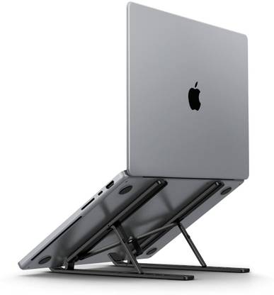 Spigen AMP04577 Steel Desk Stand Laptop Stand with Adjustable Height Compatible with Universal Laptops