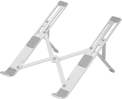 Blue Birds non slip rubber pads for Desk & Table Mount Upto 15.6 inch Aluminium Floor and Desk Stand Laptop Stand with Adjustable Height Compatible with Universal Laptops