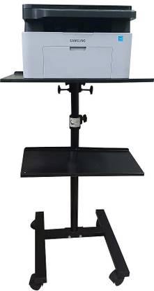 Sii Space Saving Portable 5 feet Height Adjustable Printer Laptopp Iron Floor and Desk Stand Laptop Stand with Adjustable Height Compatible with Universal Laptops