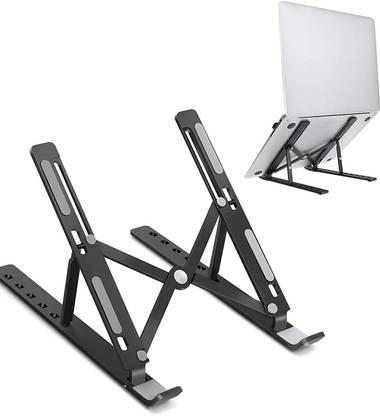 Dyazo Dyazo 060794810204 Aluminium Floor and Desk Stand Rotatable Laptop Stand with Adjustable Height Compatible with 26 - 35 cm Laptops