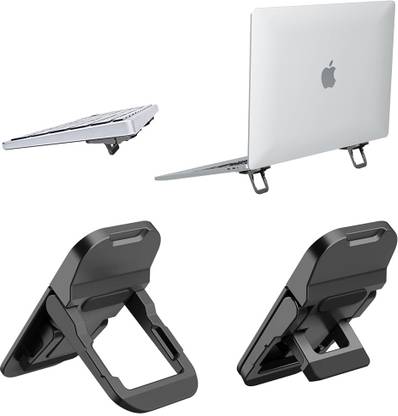 ZITRONIX 2 Pack Computer Keyboard Stand for Desk with 2 Adjustable Angles, Flip Keyboard Laptop Stand for MacBook, Dell, HP & Other 10-17 Inches Laptop Laptop Stand