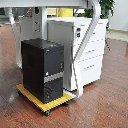 Indian Decor 61999 Stand PC Cart Holder, Mobile Computer Tower Stand Computer Tower Stand Iron Floor and Desk Stand Laptop Stand with Adjustable Height Compatible with Universal Laptops