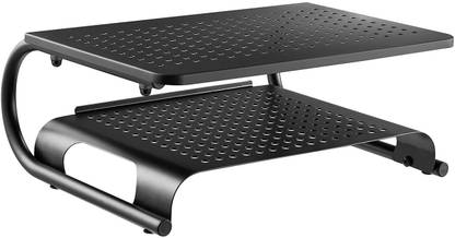 TECHGEAR for Laptop Computer Holds 20kg, Versatile as Storage Shelf & Screen Holder Steel Desk Stand Laptop Stand Compatible with Universal Laptops
