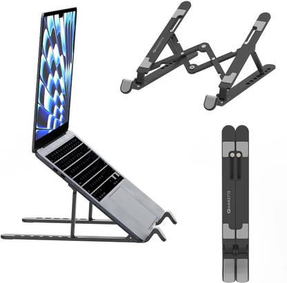 AMKETTE Ergo Fold X2, Portable and Foldable 15.6 inch Plastic Desk Stand Laptop Stand Compatible with Universal Laptops