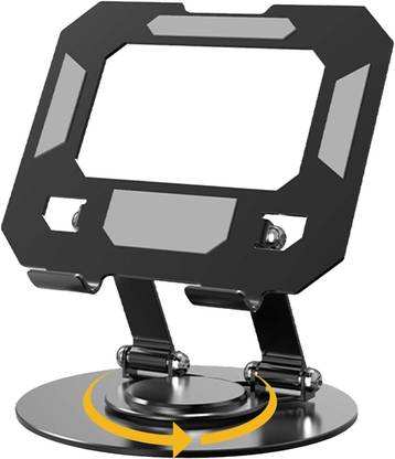 TECHGEAR Adjustable Tablet Multifunctional Clamp Stand with 360° Rotatable Base Adjustable Tablet Clamp Clip, Multifunctional Clamp Stand with 360°Rotatable Aluminium Desk Stand Rotatable Laptop Stand with Adjustable Height Compatible with Universal Laptops
