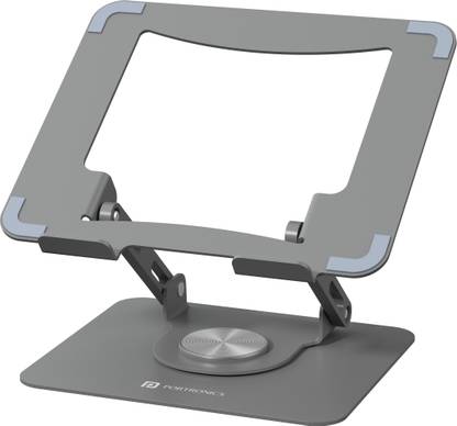 Portronics My Buddy K9 Portable Laptop Stand - Adjustable Height - 360� Rotating Base Laptop Stand