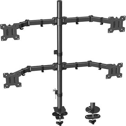 TECHGEAR Computer Monitor Mount - Heavy Duty LCD Computer 4 Monitor Stand Laptop Stand