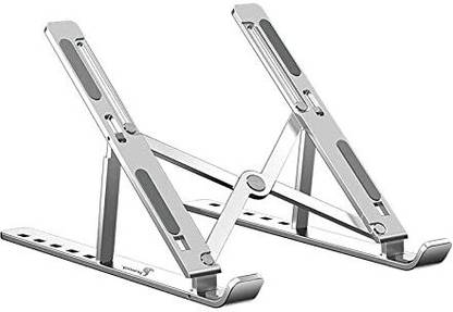 Tamworth 15 Aluminium Floor and Desk Stand Laptop Stand with Adjustable Height Compatible with Universal Laptops