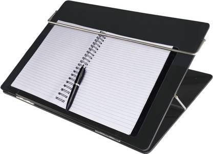VeleSolv Solid Compartments Acrylic Material Foldabel, Height Adjustable, Comfotable Writing/Sketching/Drawing Table/Laptop Stand/Table Top Acrylic-Smoke-12 x 16 Laptop Stand