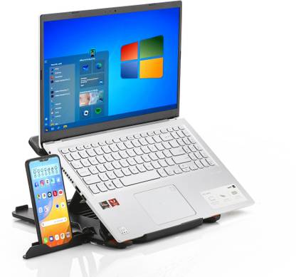 STRIFF X LAPTOP STAND Multi-Angle Stand Phone Stand Portable Foldable Laptop Riser Plastic Desk Stand Laptop Stand with Adjustable Height Compatible with Universal Laptops